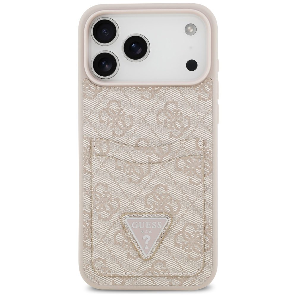 201113_3 Guess 4G Nauble Card Triangle Case for iPhone 17 Pro Max - Pinkeng
