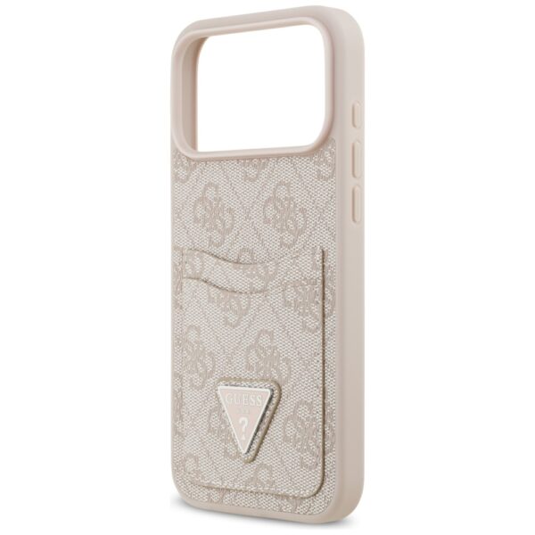 201113_6 Guess 4G Nauble Card Triangle Case for iPhone 17 Pro Max - Pinkeng