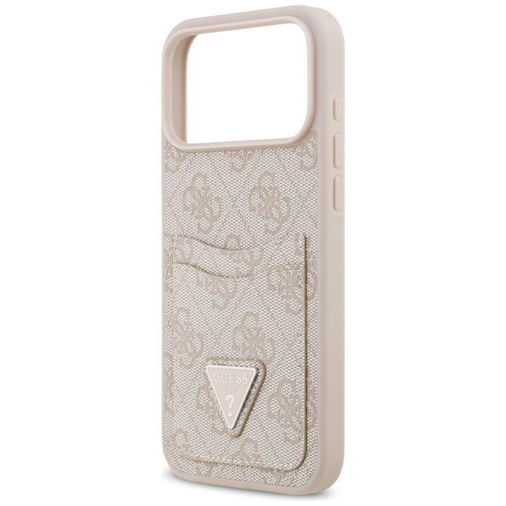 201113_6 Guess 4G Nauble Card Triangle Case for iPhone 17 Pro Max - Pinkeng