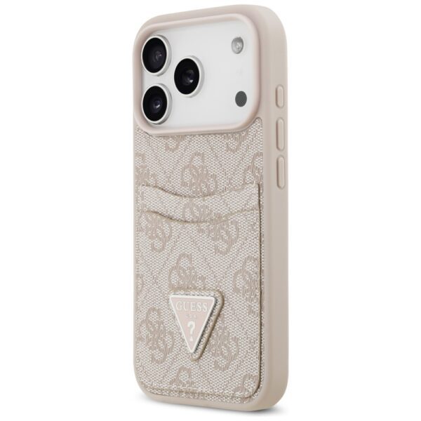 201114_2 Guess 4G Nauble Card Triangle Case for iPhone 17 Pro - Pinkeng