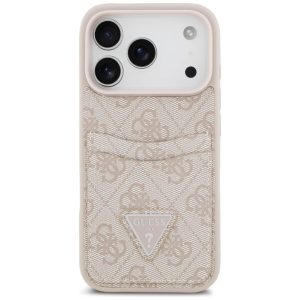 201114_3 Guess 4G Nauble Card Triangle Case for iPhone 17 Pro - Pinkeng
