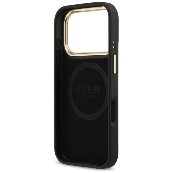 Guess 4G Logo Plate MagSafe Case for iPhone 17 Pro - Blackeng