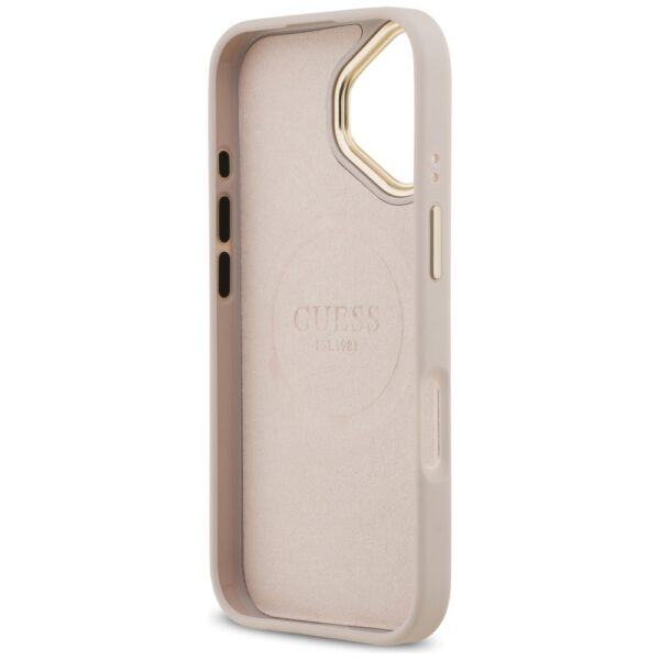 Guess 4G Logo Plate MagSafe Case for iPhone 17 - Pinkeng