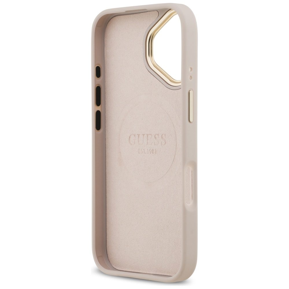 Guess 4G Logo Plate MagSafe Case for iPhone 17 - Pinkeng