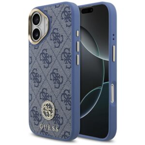 Guess 4G Strass Logo MagSafe Case for iPhone 17 - Blueeng