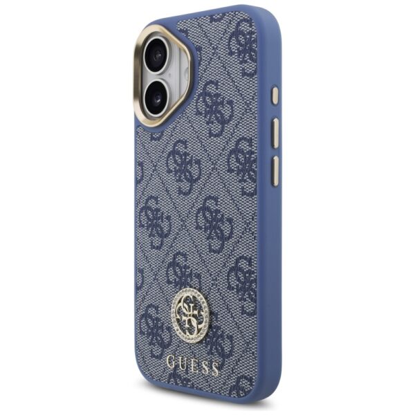 Guess 4G Strass Logo MagSafe Case for iPhone 17 - Blueeng