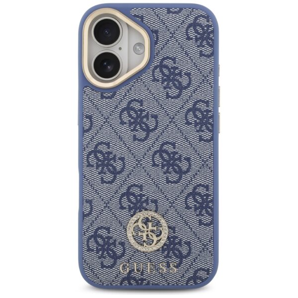 Guess 4G Strass Logo MagSafe Case for iPhone 17 - Blueeng