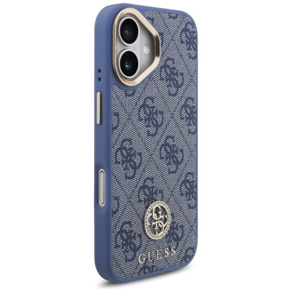 Guess 4G Strass Logo MagSafe Case for iPhone 17 - Blueeng