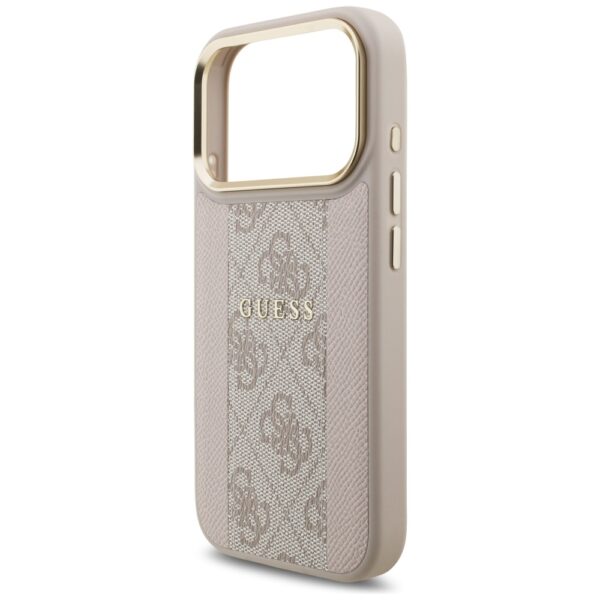 201138_6 Guess 4G Stripe MagSafe Case for iPhone 17 Pro - Pinkeng