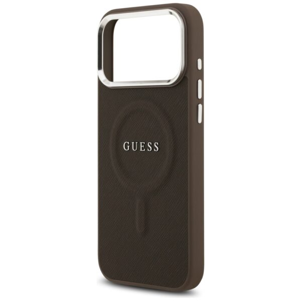 Guess Classic Logo MagSafe Case for iPhone 17 Pro - Browneng