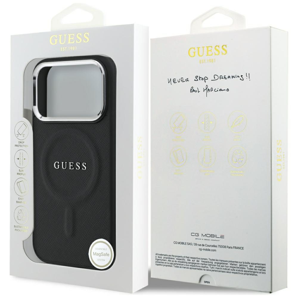 Guess Classic Logo MagSafe Case for iPhone 17 Pro - Blackeng