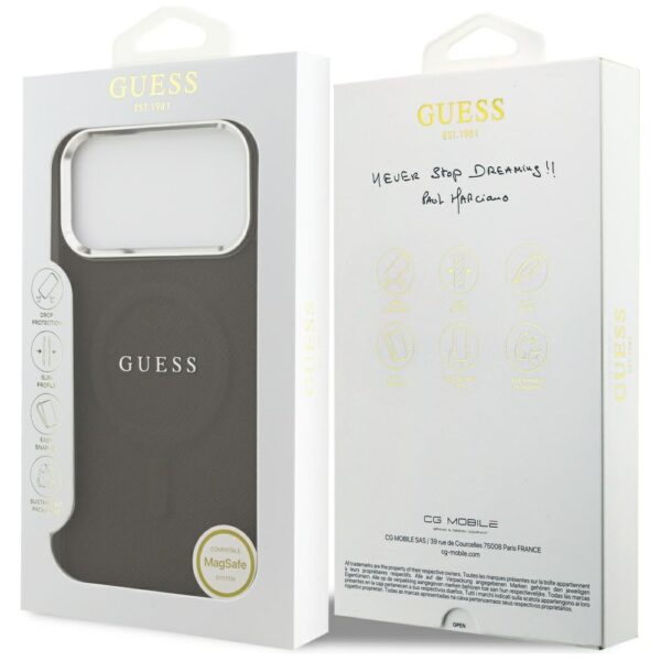 Guess Classic Logo MagSafe Case for iPhone 17 Pro Max - Browneng