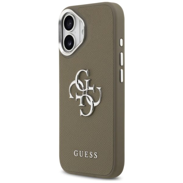 Guess Grained Big 4G Classic Logo iPhone 17 Case - Browneng