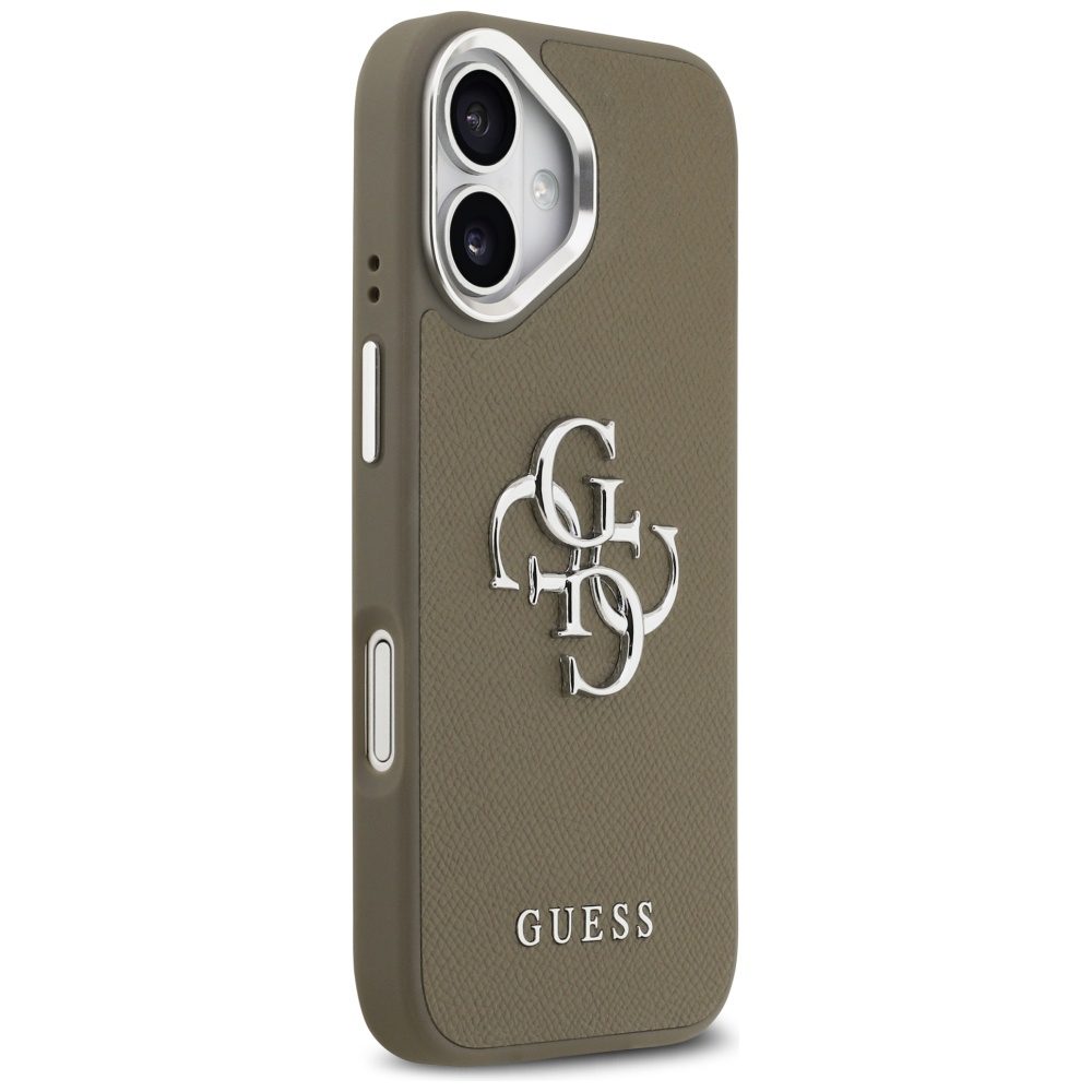 Guess Grained Big 4G Classic Logo iPhone 17 Case - Browneng