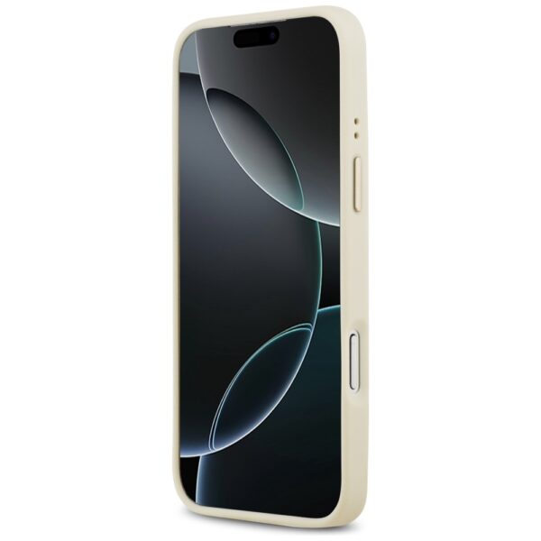 Guess Grained Strass Logo MagSafe case for iPhone 17 Pro Max - beigeeng