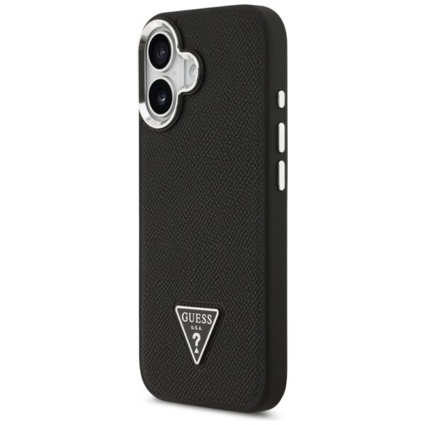 Guess Grained Triangle Logo MagSafe case for iPhone 17 - blackeng