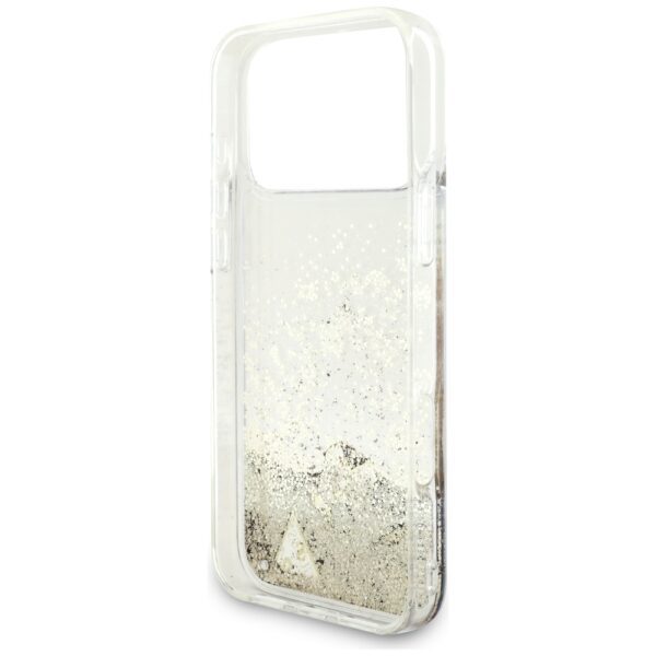 Guess Liq. Glitter 4 Charms Case for iPhone 17 Pro Max - Goldeng