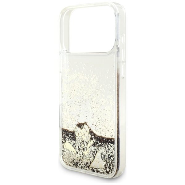 Guess Liq. Glitter 4 Charms Case for iPhone 17 Pro - Goldeng