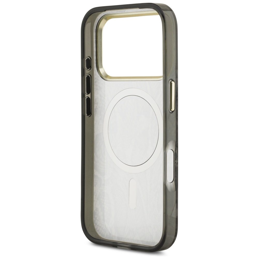 Guess Python Pattern MagSafe Case for iPhone 17 Pro - Blackeng