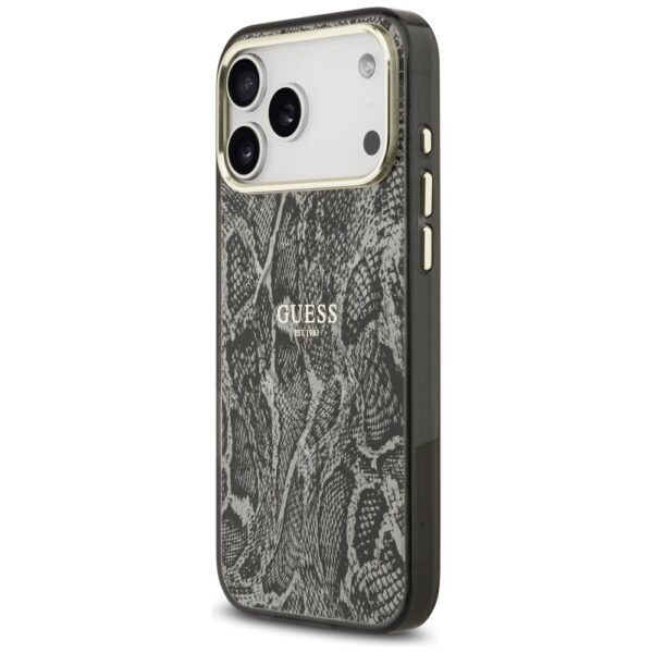 Guess Python Pattern MagSafe Case for iPhone 17 Pro Max - Blackeng