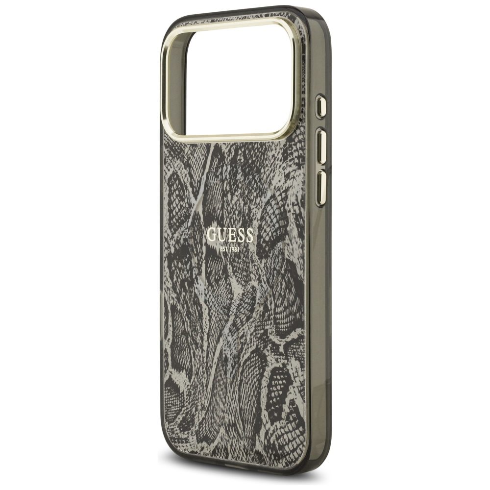 Guess Python Pattern MagSafe Case for iPhone 17 Pro Max - Blackeng