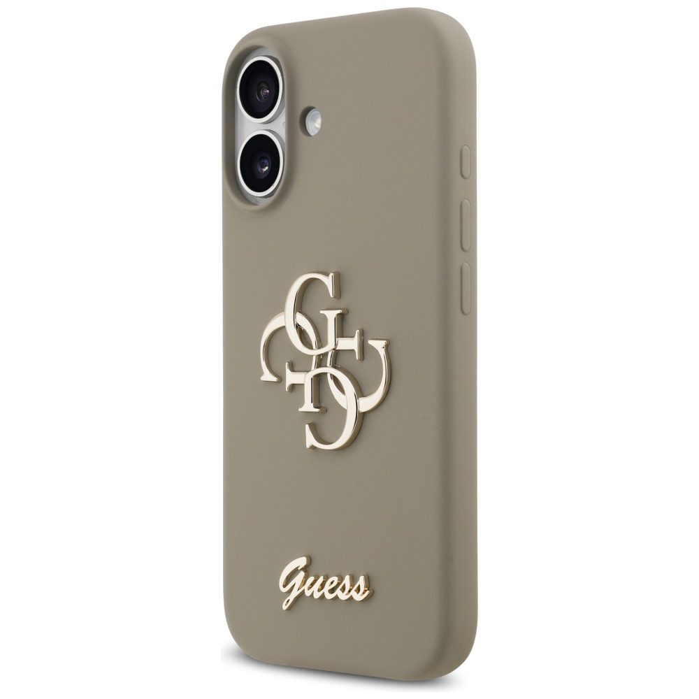 Guess Silicone Big 4G Script Case for iPhone 17 - Browneng