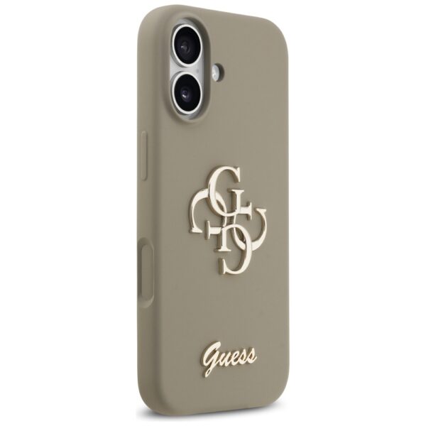 Guess Silicone Big 4G Script Case for iPhone 17 - Browneng