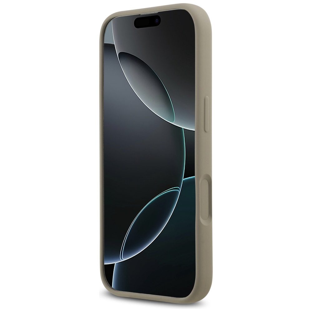 Guess Silicone Big 4G Script Case for iPhone 17 - Browneng