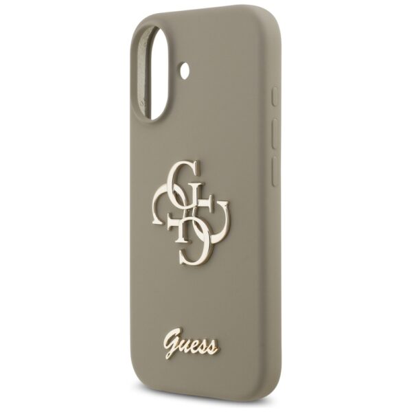 Guess Silicone Big 4G Script Case for iPhone 17 - Browneng