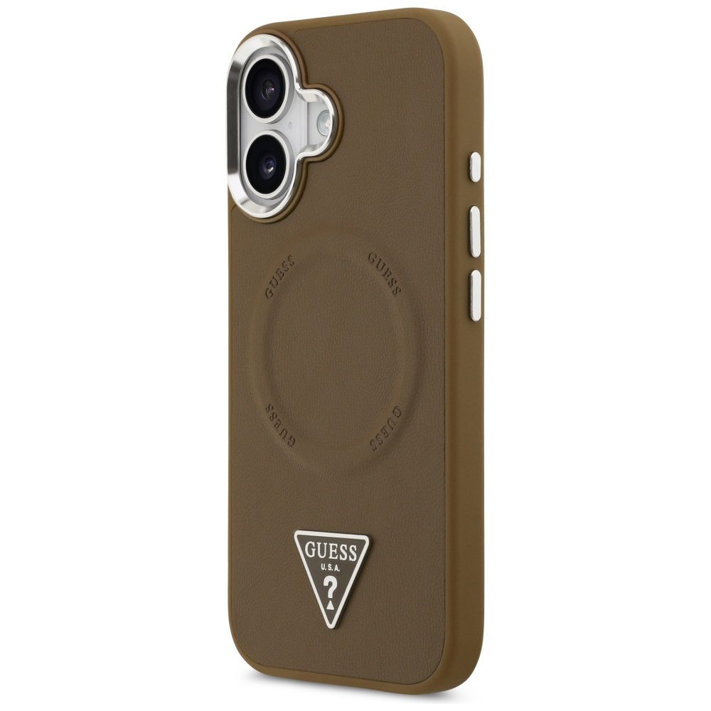 201230_2 Guess Triangle Logo MagSafe case for iPhone 17 - browneng