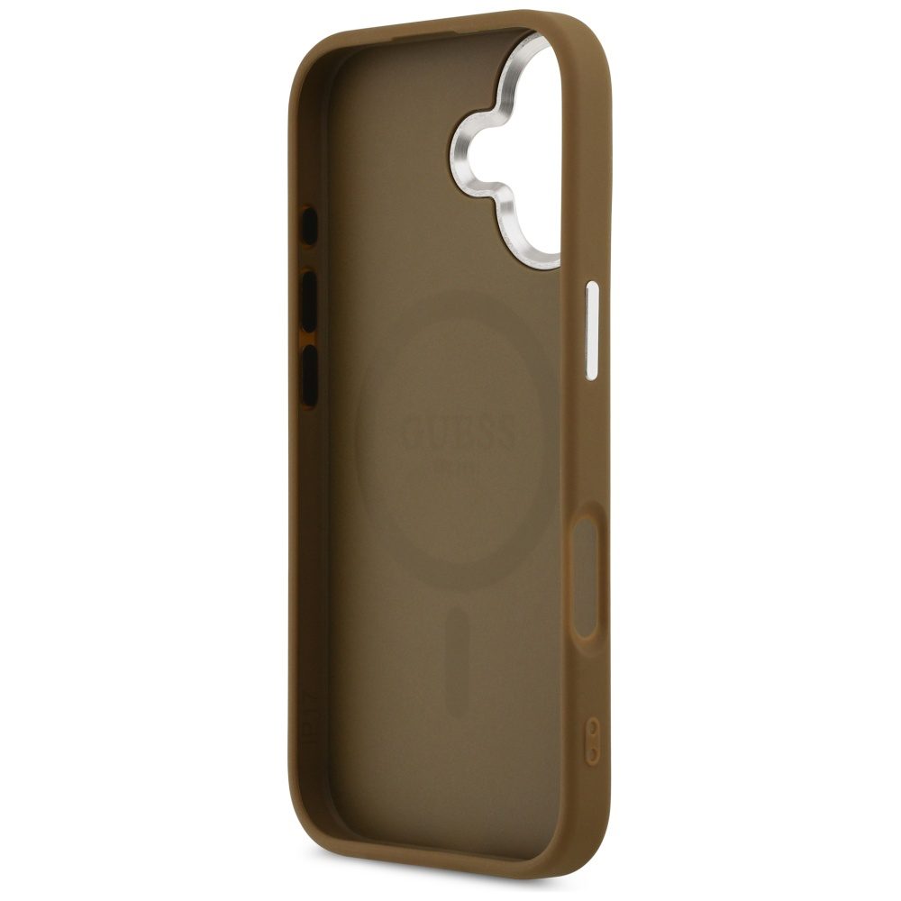 201230_7 Guess Triangle Logo MagSafe case for iPhone 17 - browneng