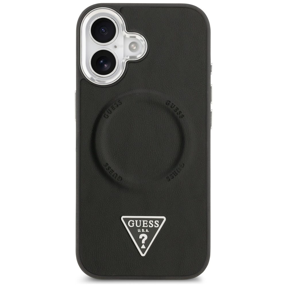 201231_3 Guess Triangle Logo MagSafe case for iPhone 17 - blackeng