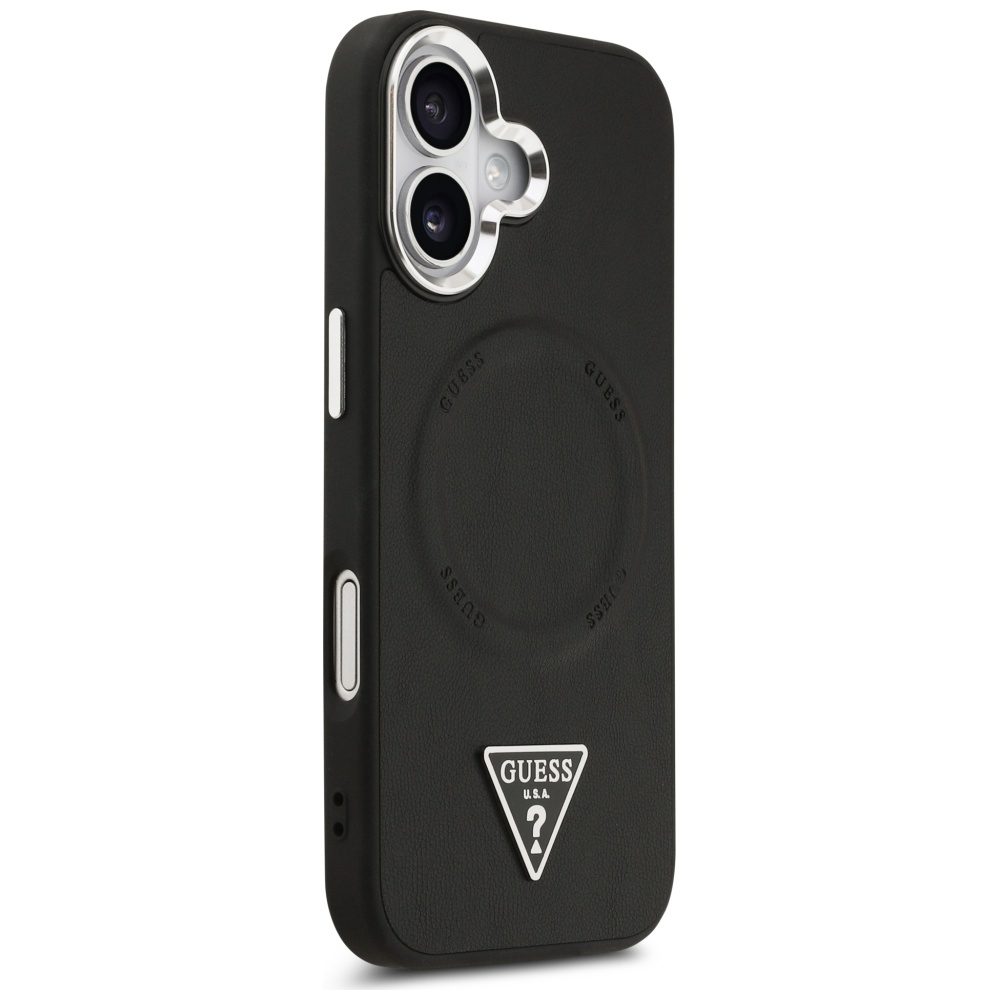 201231_4 Guess Triangle Logo MagSafe case for iPhone 17 - blackeng