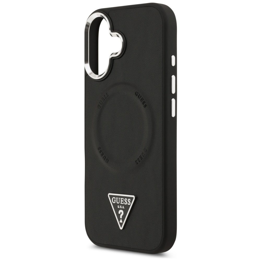 201231_6 Guess Triangle Logo MagSafe case for iPhone 17 - blackeng