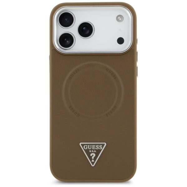 Guess Triangle Logo MagSafe case for iPhone 17 Pro Max - browneng