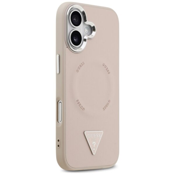 Guess Triangle Logo MagSafe case for iPhone 17 - pinkeng