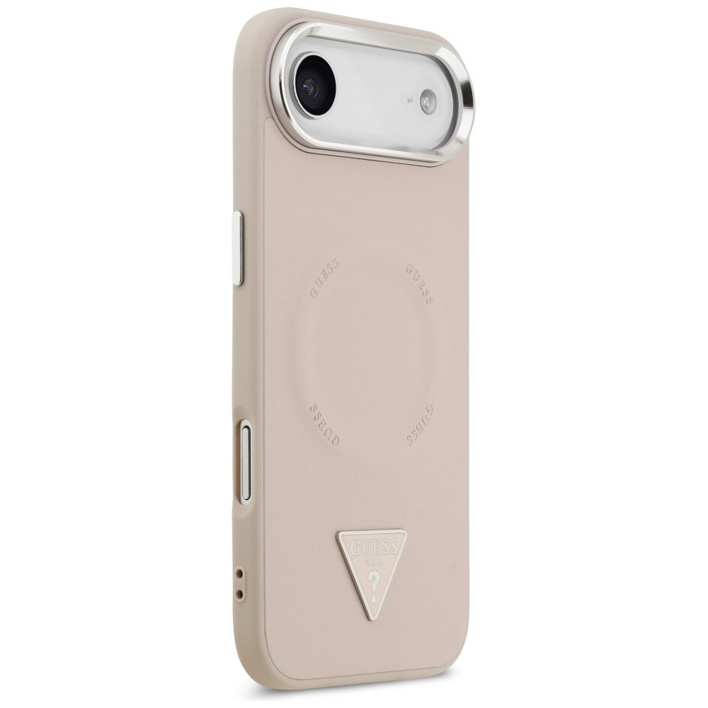 201241_4 Guess Triangle Logo MagSafe Case for iPhone Air - Pinkeng