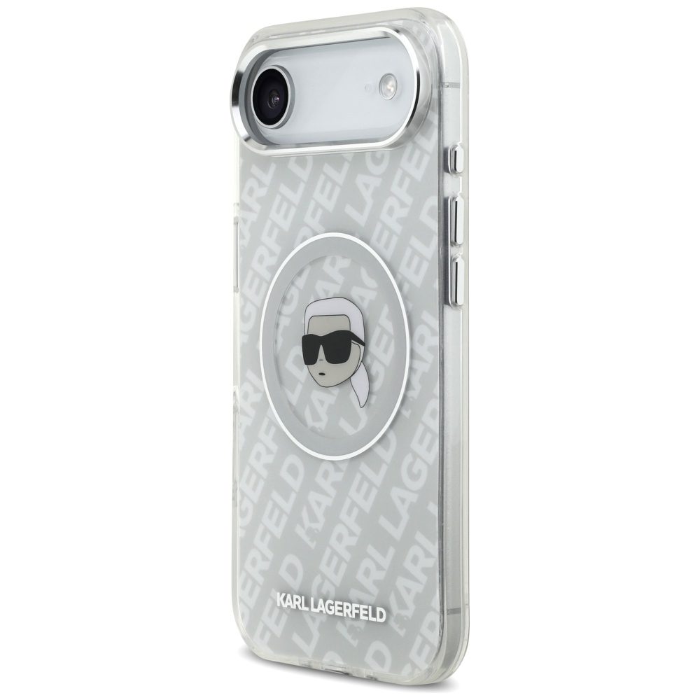 201256_2 Karl Lagerfeld IML Karl Head Logo MagSafe iPhone Air Case - Grayeng