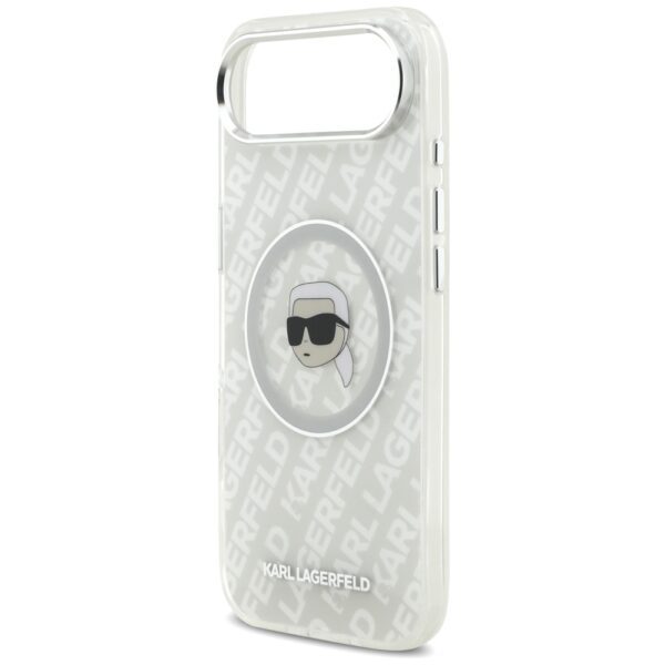 201256_6 Karl Lagerfeld IML Karl Head Logo MagSafe iPhone Air Case - Grayeng