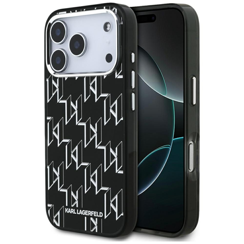 Karl Lagerfeld IML KL Monogram MagSafe Case for iPhone 17 Pro - Blackeng