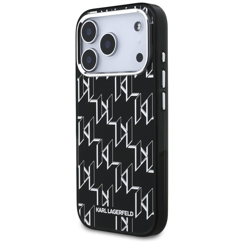 Karl Lagerfeld IML KL Monogram MagSafe Case for iPhone 17 Pro - Blackeng