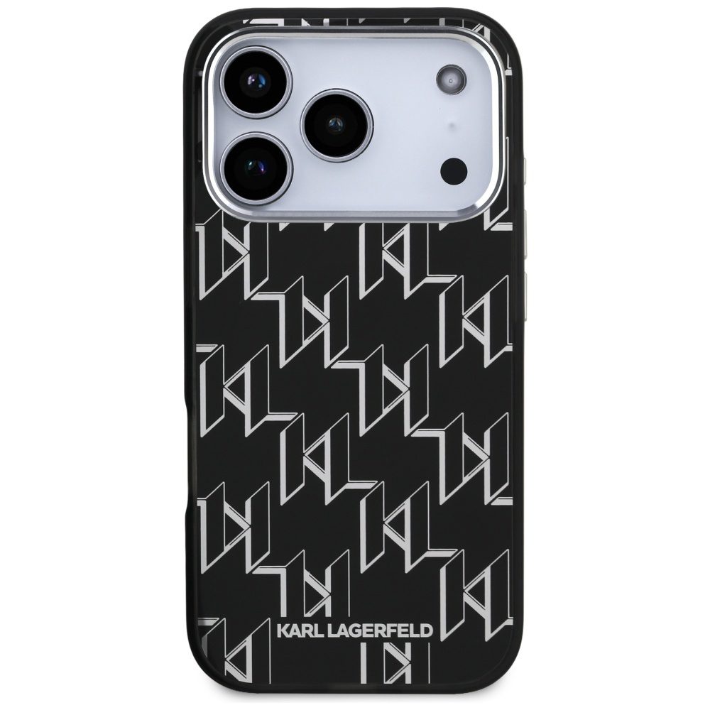 Karl Lagerfeld IML KL Monogram MagSafe Case for iPhone 17 Pro - Blackeng