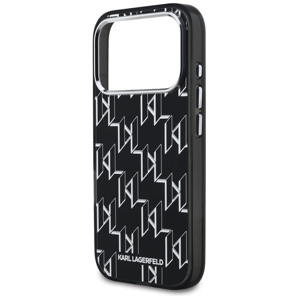 Karl Lagerfeld IML KL Monogram MagSafe Case for iPhone 17 Pro - Blackeng