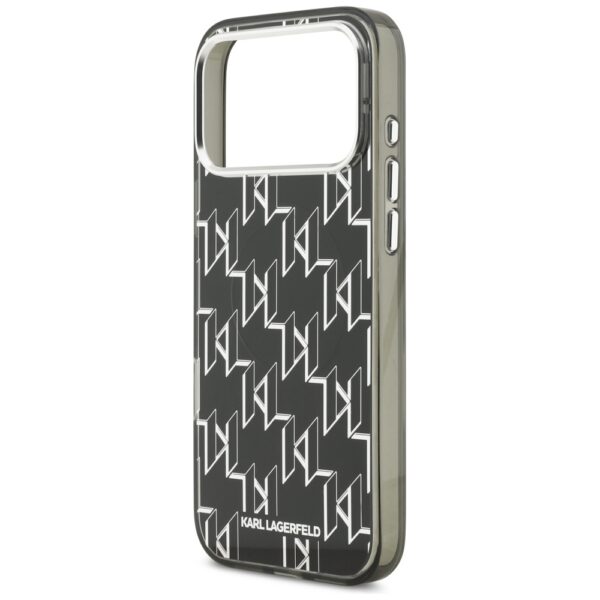 Karl Lagerfeld IML KL Monogram MagSafe Case for iPhone 17 Pro Max - Blackeng