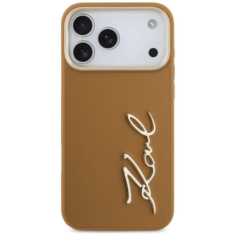Karl Lagerfeld Karl Script Logo Case for iPhone 17 Pro Max - Browneng
