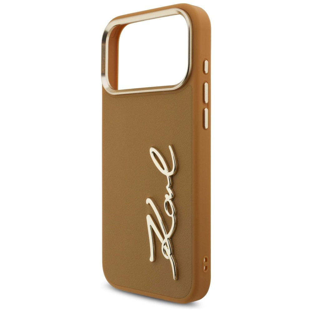 Karl Lagerfeld Karl Script Logo Case for iPhone 17 Pro Max - Browneng