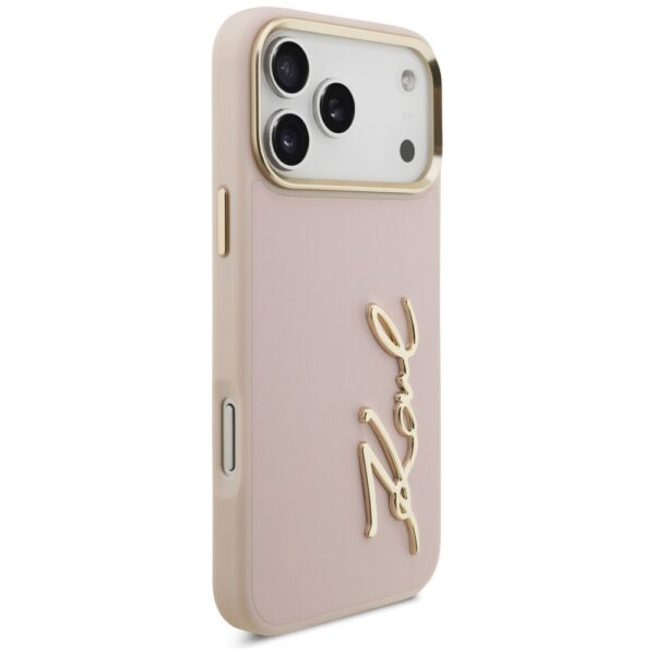 Karl Lagerfeld Karl Script Logo Case for iPhone 17 Pro Max - Pinkeng