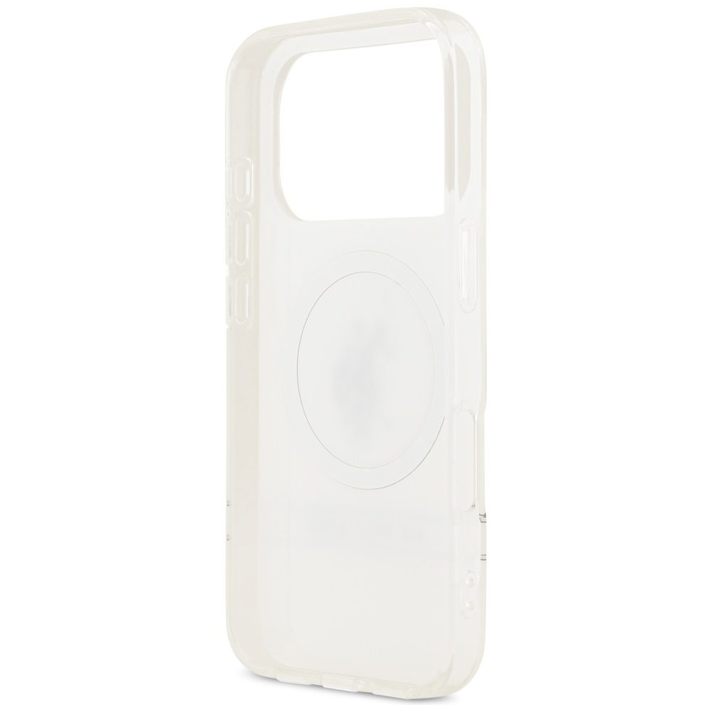 US Polo DH and Bottom Stripe Logo MagSafe Case for iPhone 17 Pro - Whiteeng