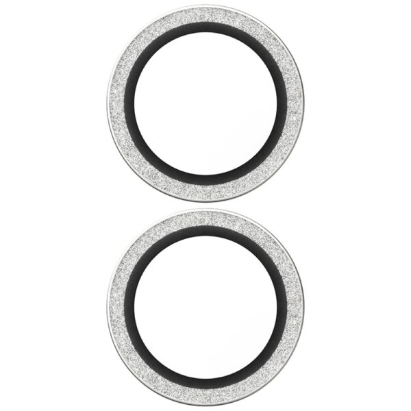 201376_3 PanzerGlass Hoops Glitter Tempered Glass Lens Screen Protector for iPhone 17 / 16 / 16 Plus - Silvereng