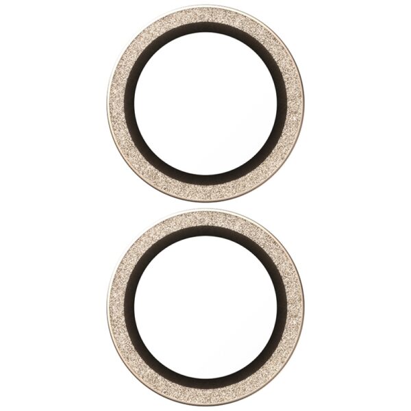 PanzerGlass Hoops Glitter Tempered Glass Lens Screen Protector for iPhone 17 / 16 / 16 Plus - Goldeng